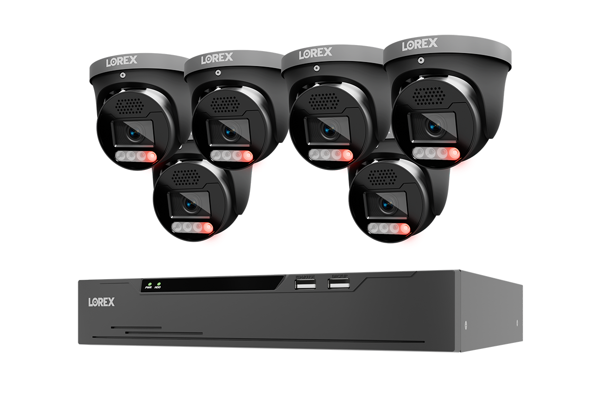 Lorex X Series NVR system with six X5 turret cameras