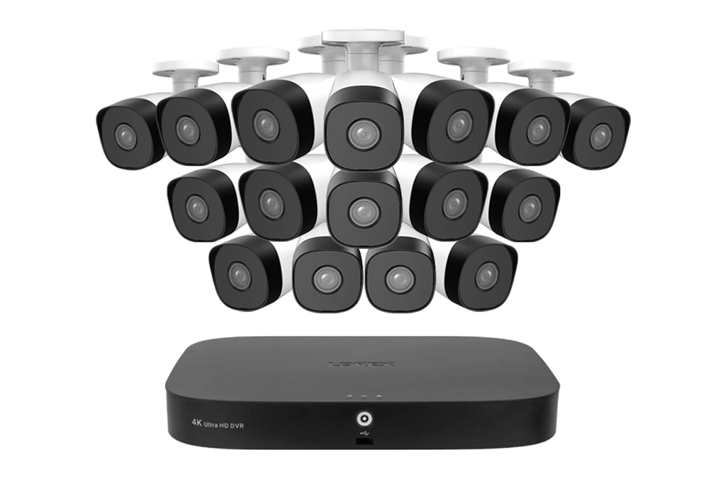 Lorex 4K 20-Ch DVR System, 1080p analog cameras