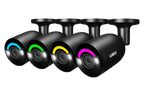 Lorex 4K IP Bullet Cameras with Security Lighting, 4-Pack
