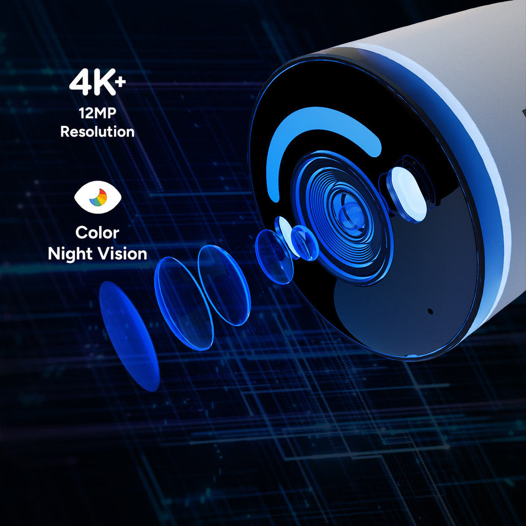 Lorex 4K+ 16-Ch NVR System, lighting bullet cameras – view 4