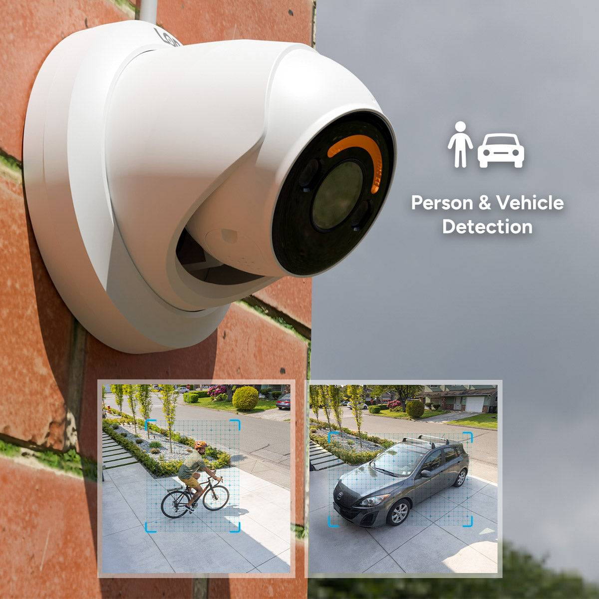 Lorex Classic 4K+ PoE AI Turret Camera with Person & Vehicle Detection