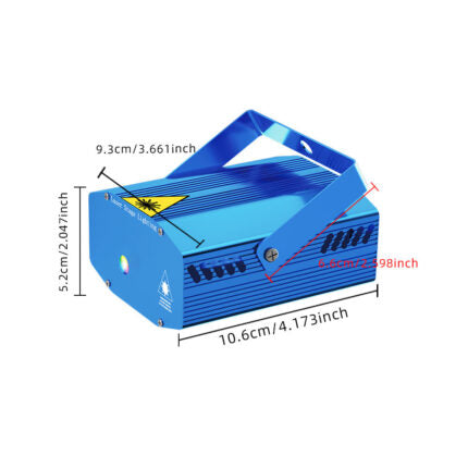 Sound Control Aluminum Alloy DJ Laser Projector Lights Mini Disco Laser Party Stage Lights