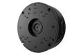 Round metal junction box backplate with mounting holes for a motorized varifocal and dual lens turret camera