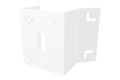 White metal corner mount bracket for PTZ cameras up to 8 kg