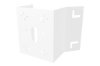 White metal corner mount bracket for PTZ cameras up to 8 kg