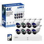 Lorex 4K+ 16-Ch NVR System, 8 PoE cameras