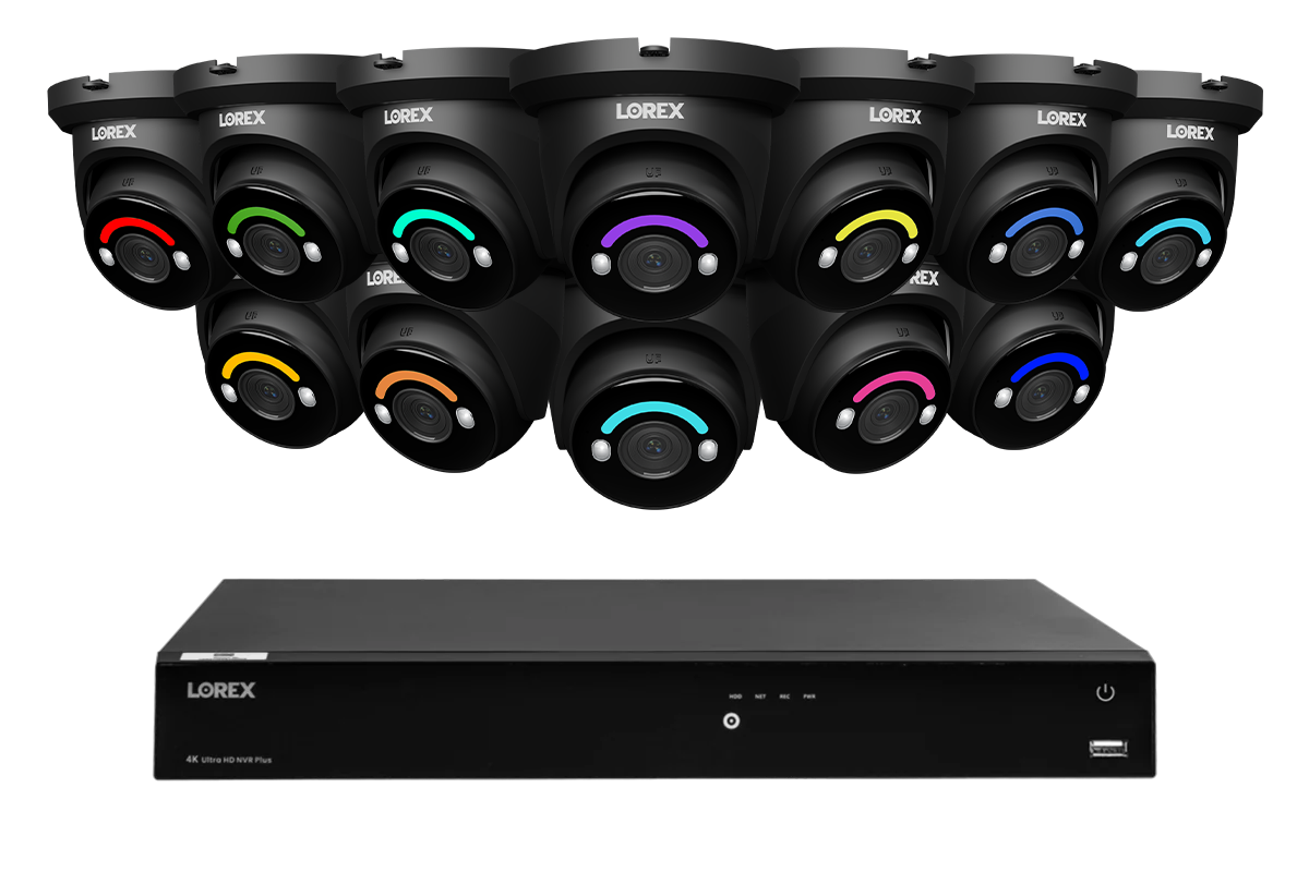 Lorex 4K 16-Ch NVR System, H12 turret cameras – view 2