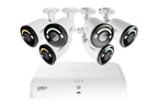 Lorex 4K+ 16-Ch NVR System, lighting bullet cameras