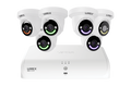 Lorex 4K+ 16-Ch NVR System, lighting turret cameras