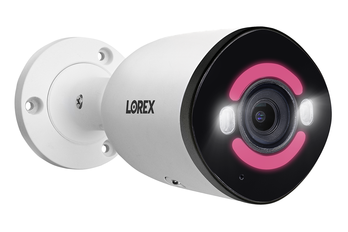 Lorex H30 4K+ 12MP IP Wired Bullet Security Camera with Smart Security Lighting