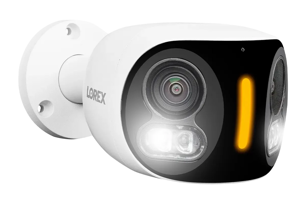 Lorex 4K Dual Lens Wi-Fi Security Camera with Smart Security Lighting