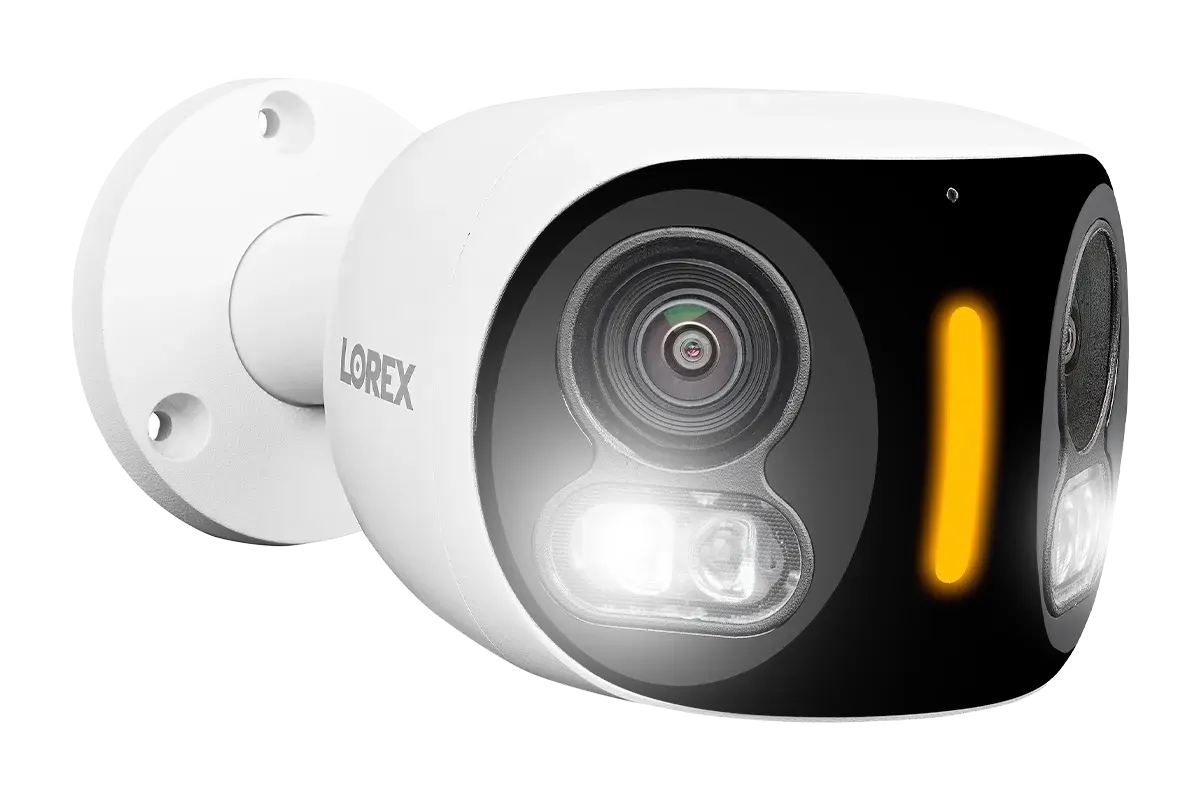 Lorex 4K Dual Lens Wi-Fi Security Camera with Smart Security Lighting