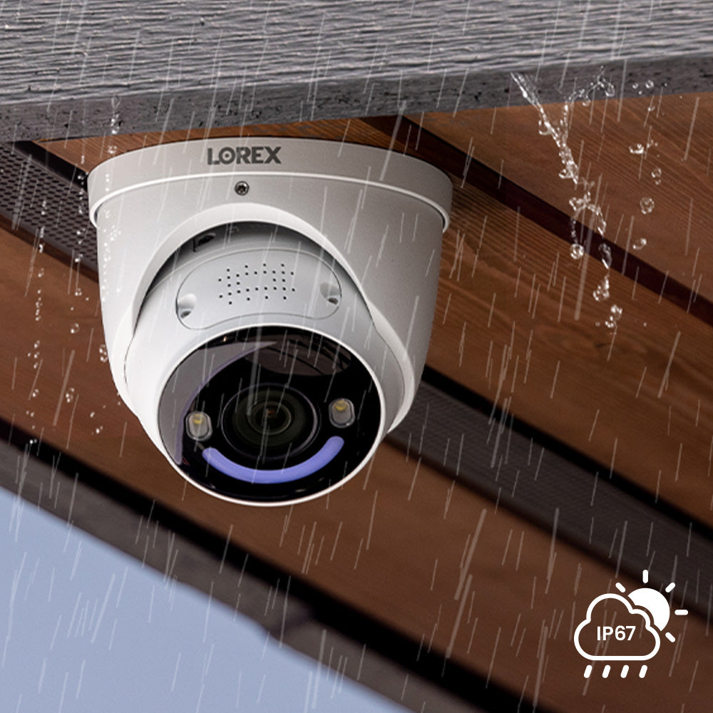 Lorex H30 4K+ Ultra HD 12MP Smart Security Lighting Deterrence Dome AI PoE IP Wired Camera