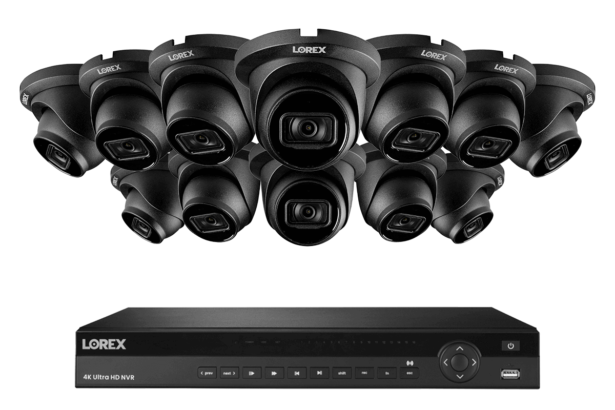 Lorex 4K 16-Ch NVR System, Nocturnal 3 turret cameras