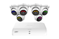 Lorex 4K+ 16-Ch NVR System, H12 turret cameras