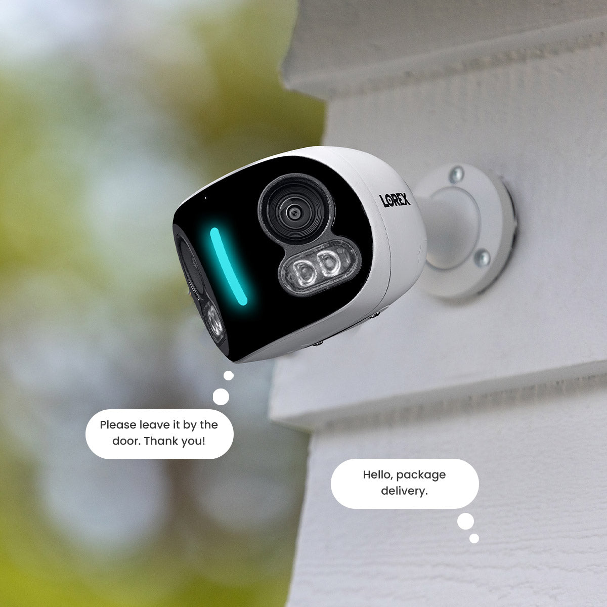 Lorex 4K Dual Lens Wi-Fi Security Camera with Smart Security Lighting