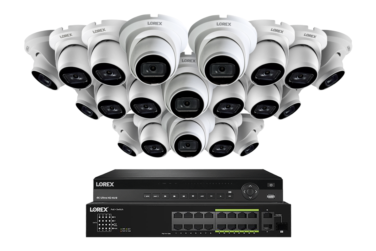 Lorex 4K 32-Ch NVR System, Nocturnal 3 turret cameras – view 8