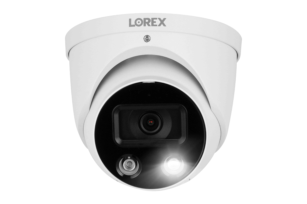 Lorex H13 4K IP Wired Dome Security Camera with Smart Deterrence and Smart Motion Detection