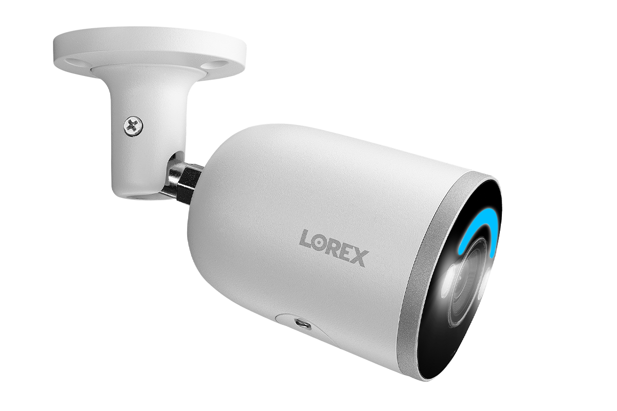 Lorex H14 4K IP Wired Bullet Security Camera with Smart Security Lighting and Smart Motion Detection