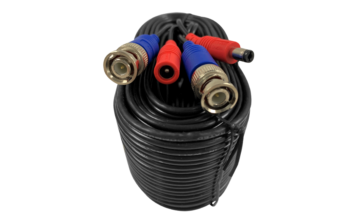 60ft (18m) 4K RG59 Power Cable for Analog Cameras – view 2