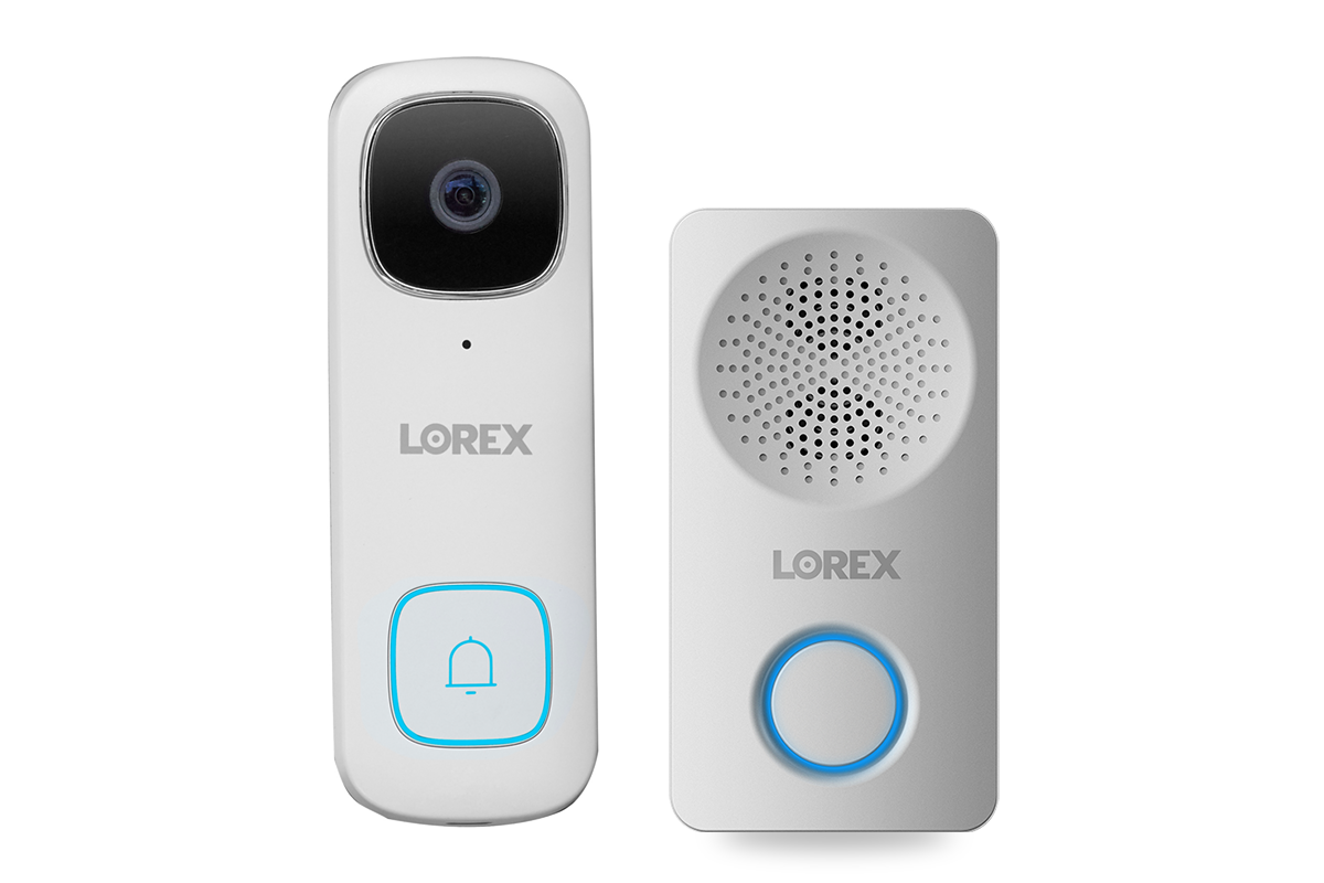Lorex 2K Wired Video Doorbell with Wi-Fi Chimebox