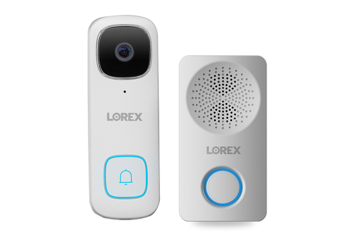 Lorex 2K Wired Video Doorbell with Wi-Fi Chimebox