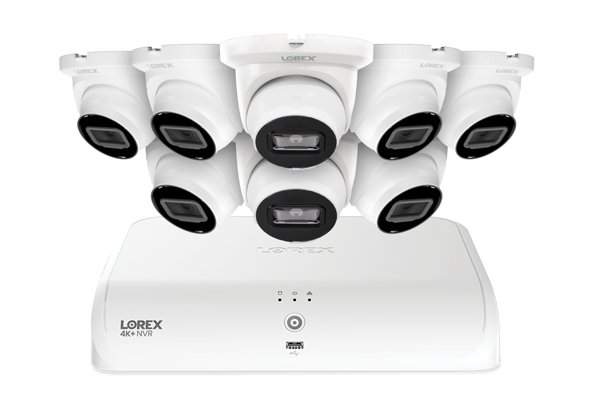 Lorex 4K+ 16-Ch NVR System, eight A4 turret cameras – view 4