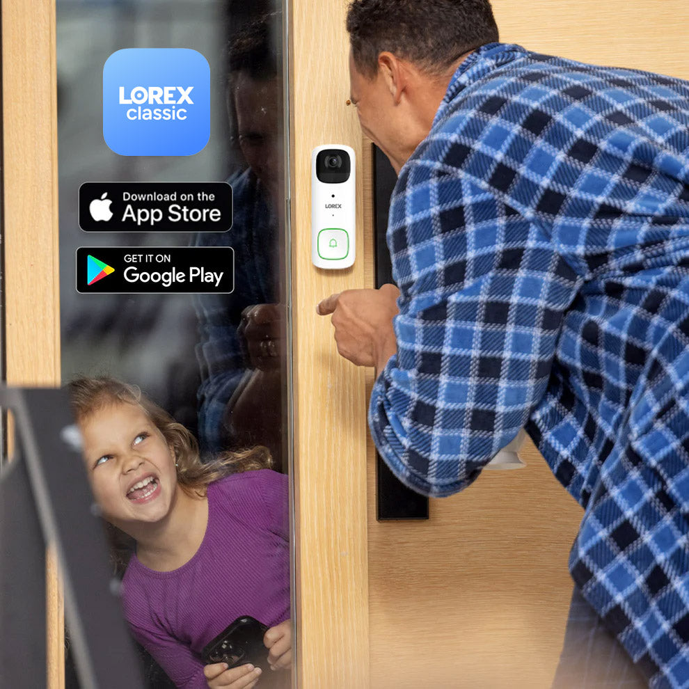 Lorex 2K Battery-Operated Video Doorbell (32GB)