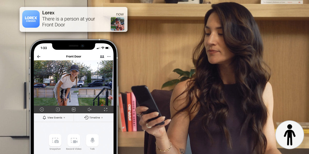 Lorex 2K Battery-Operated Video Doorbell (32GB)