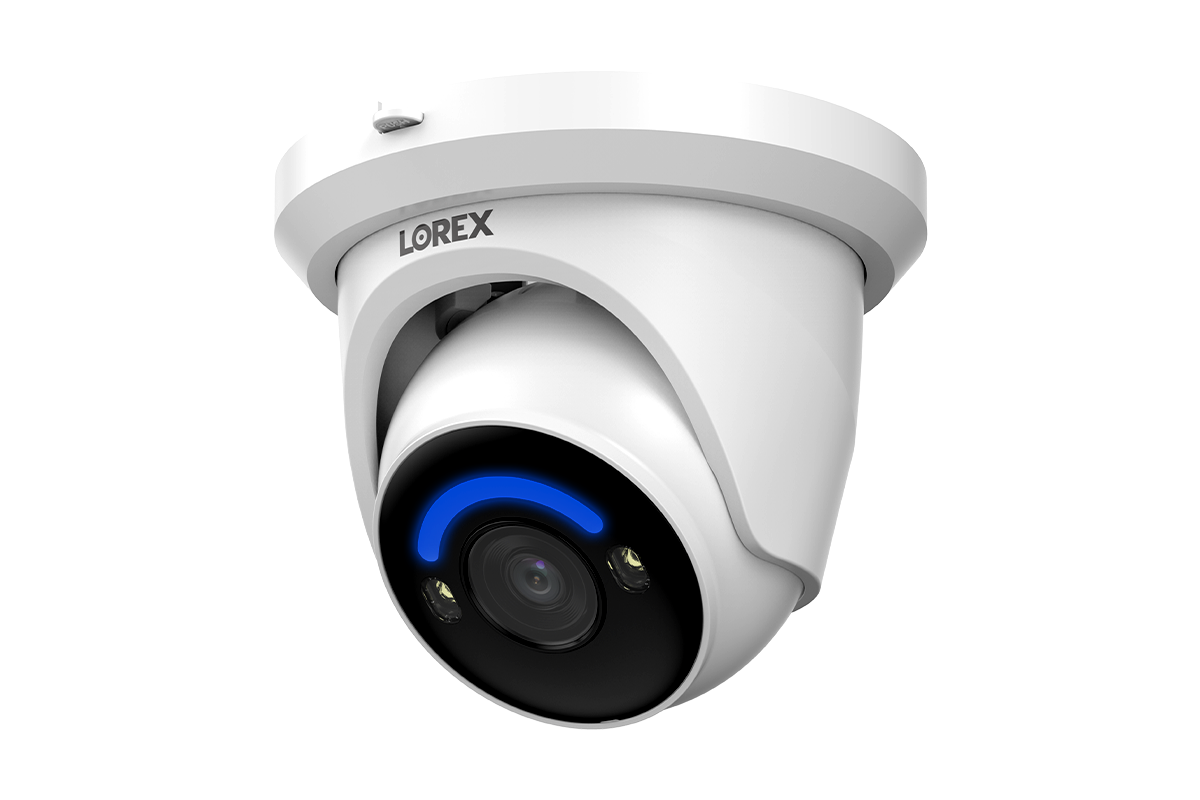 Lorex H12 4K IP Wired Turret Camera, Smart Security Lighting