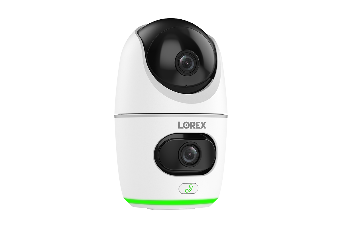 Lorex 2K Dual Lens Indoor Pan-Tilt Wi-Fi Camera