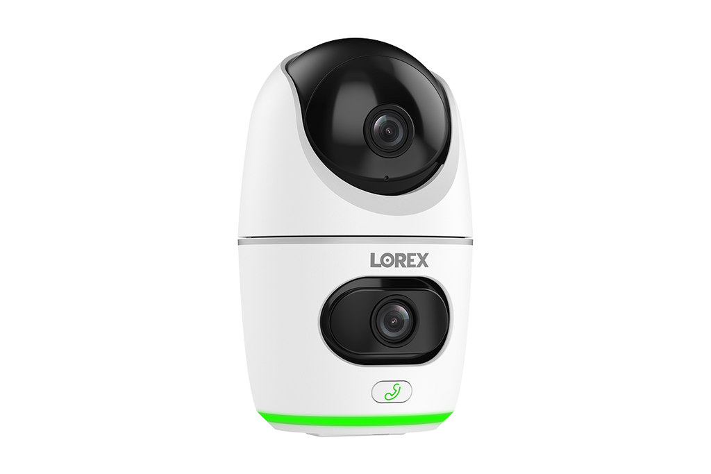 Lorex 2K Dual Lens Indoor Pan-Tilt Wi-Fi Camera (32GB)