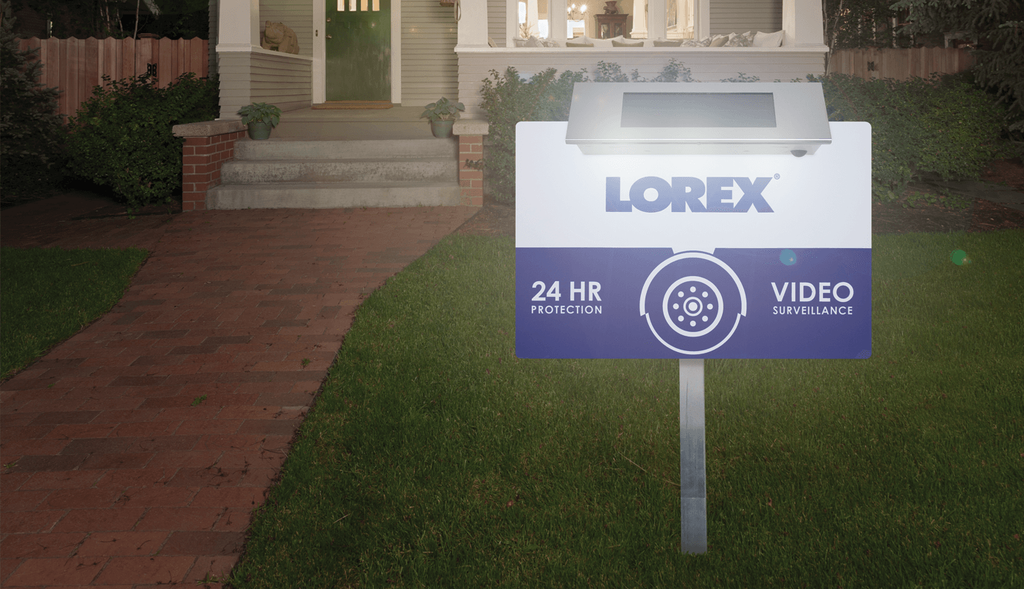 Outdoor Security Yard Sign with Built-in Bright Solar Powered LED Light – view 5