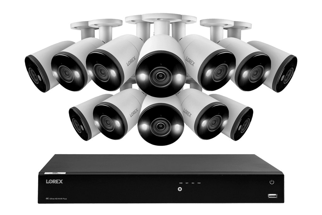 Lorex 4K 16-Ch NVR System, H13 bullet cameras