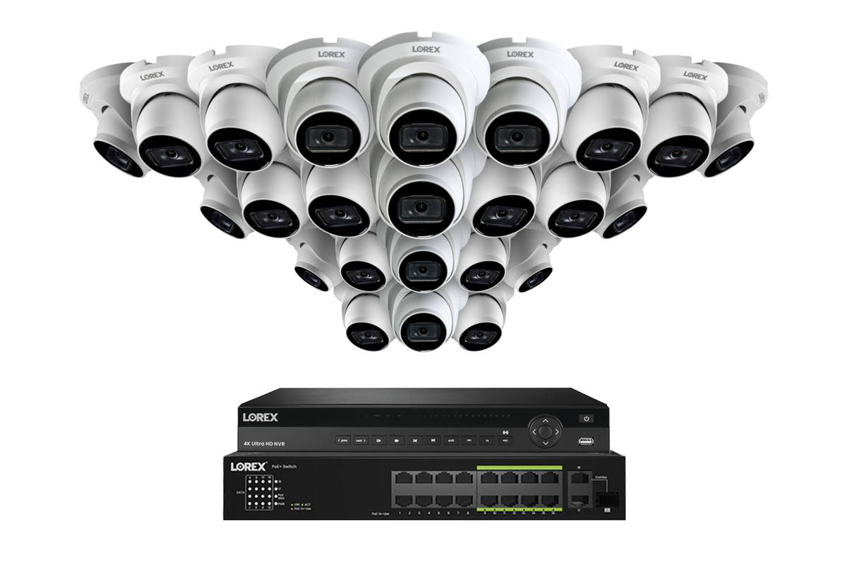 Lorex 4K 32-Ch NVR System, Nocturnal 3 turret cameras – view 9