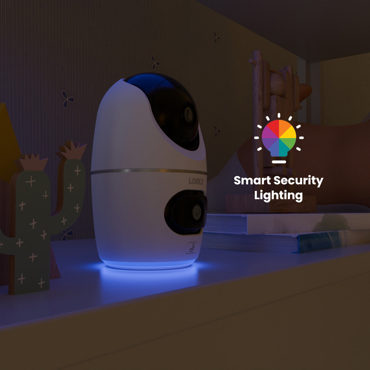 Lorex 2K Dual Lens Indoor Pan-Tilt Wi-Fi Camera – view 4