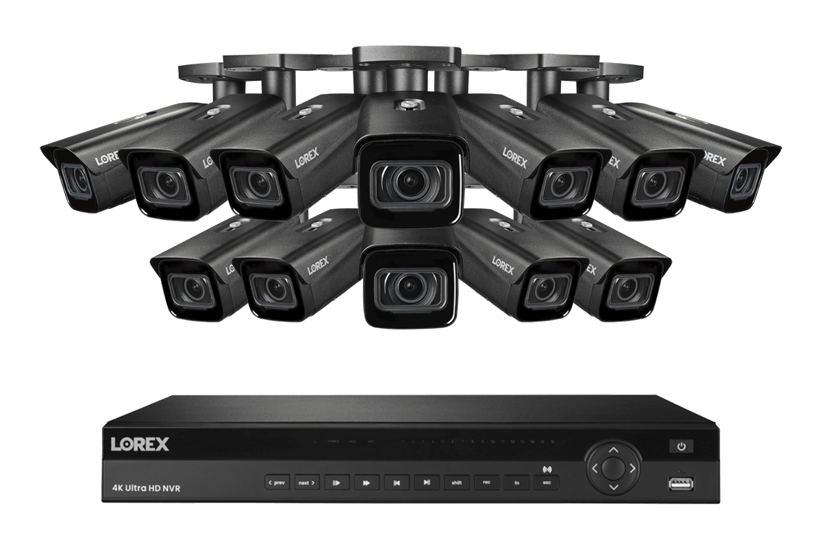 Lorex 4K 16-Ch NVR System, Nocturnal 3 bullet cameras