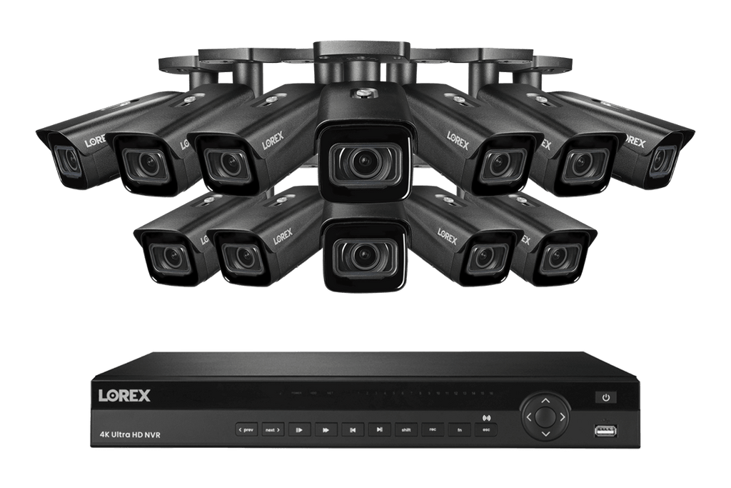 Lorex 4K 16-Ch NVR System, Nocturnal 3 bullet cameras