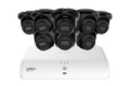 Lorex 4K+ 16-Ch NVR System, eight A4 turret cameras