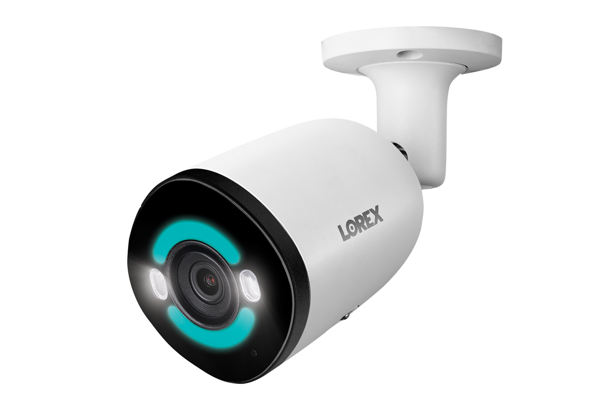 Lorex H30 4K+ 12MP IP Wired Bullet Security Camera with Smart Security Lighting