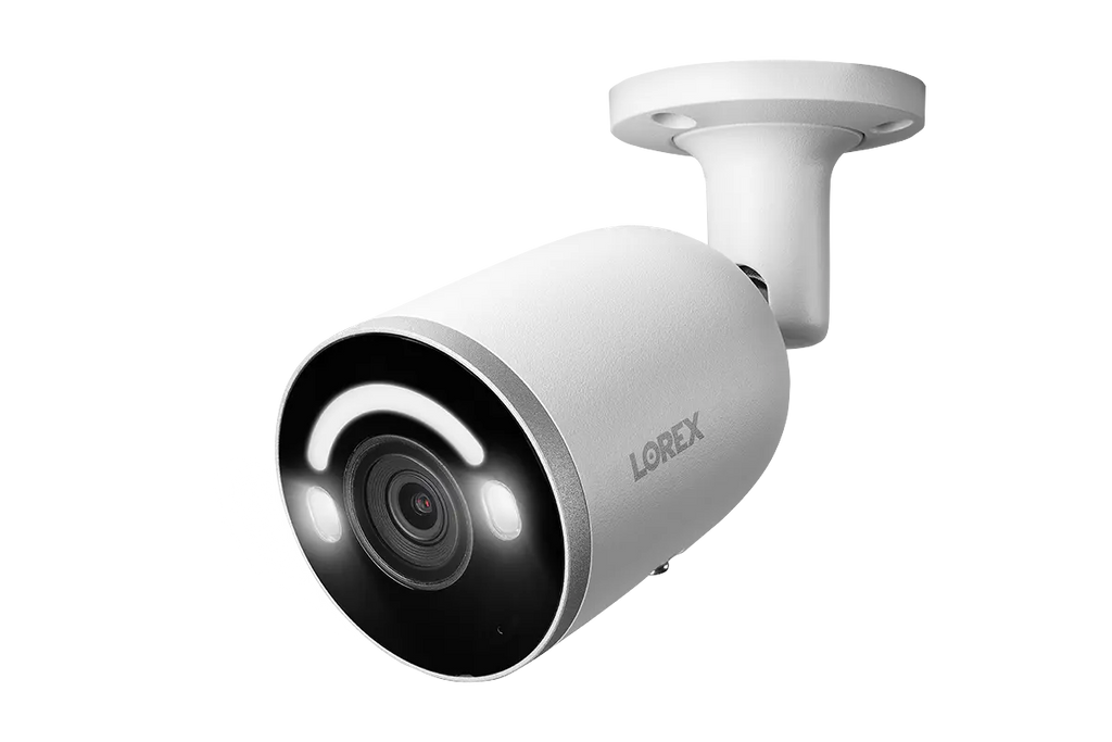 Lorex H14 4K IP Wired Bullet Security Camera with Smart Security Lighting and Smart Motion Detection
