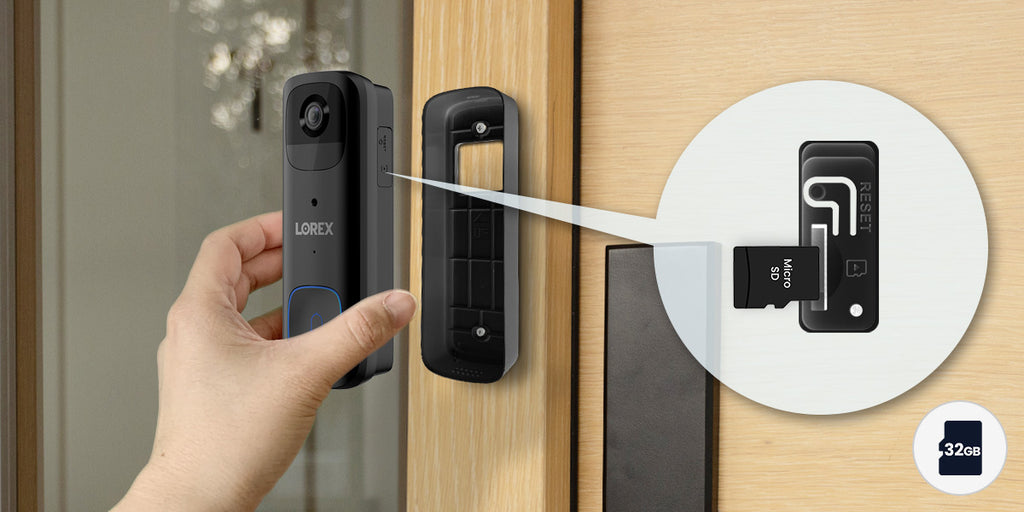 Lorex 2K Battery-Operated Video Doorbell (32GB)