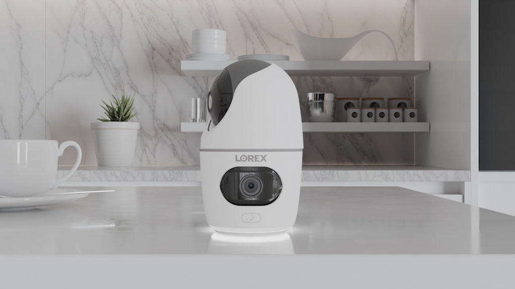 Lorex 2K Dual Lens Indoor Pan-Tilt Wi-Fi Security Camera