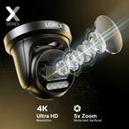 Lorex X Series 4K turret camera with 5x zoom feature